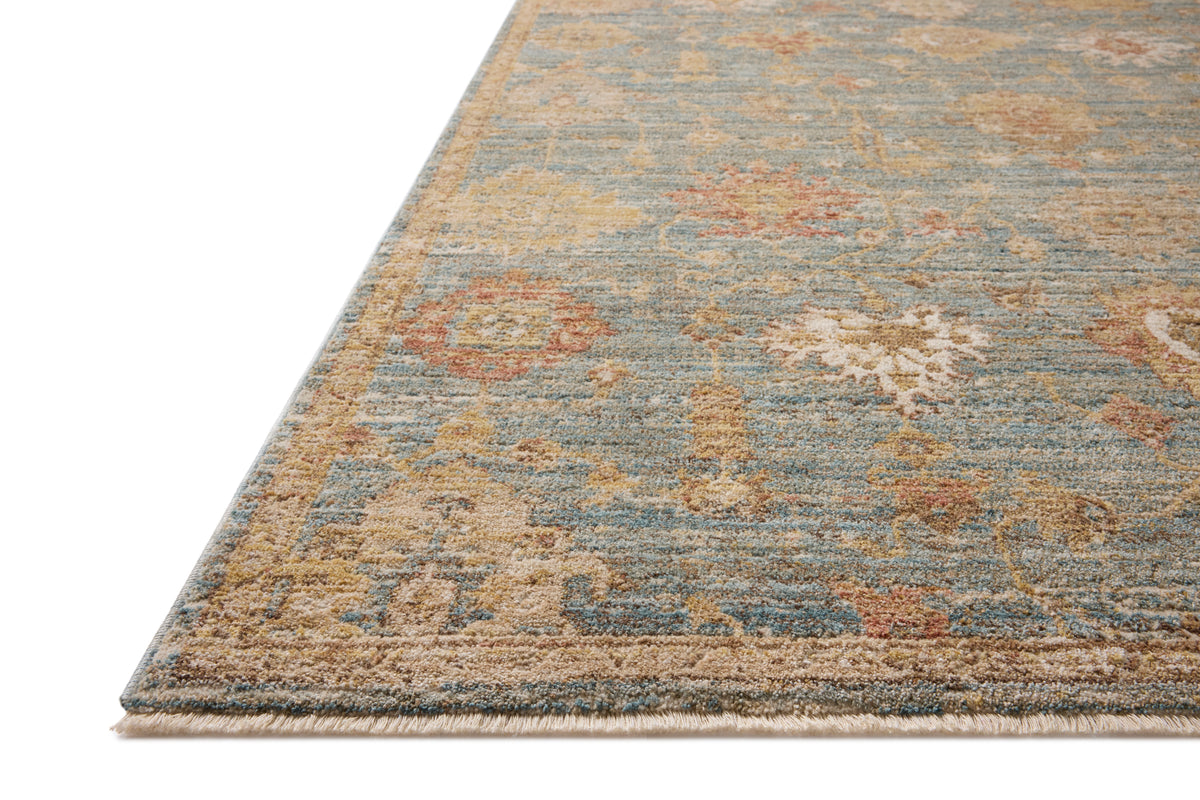 Nicole 02 Blue/Spice Rug - Chapin Furniture