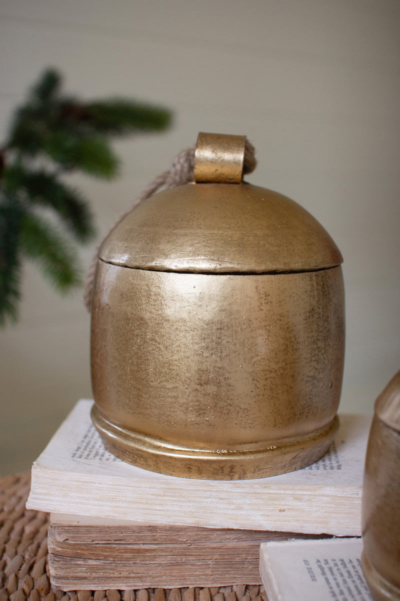 Set of 2 Christmas Bell Canisters - Chapin Furniture