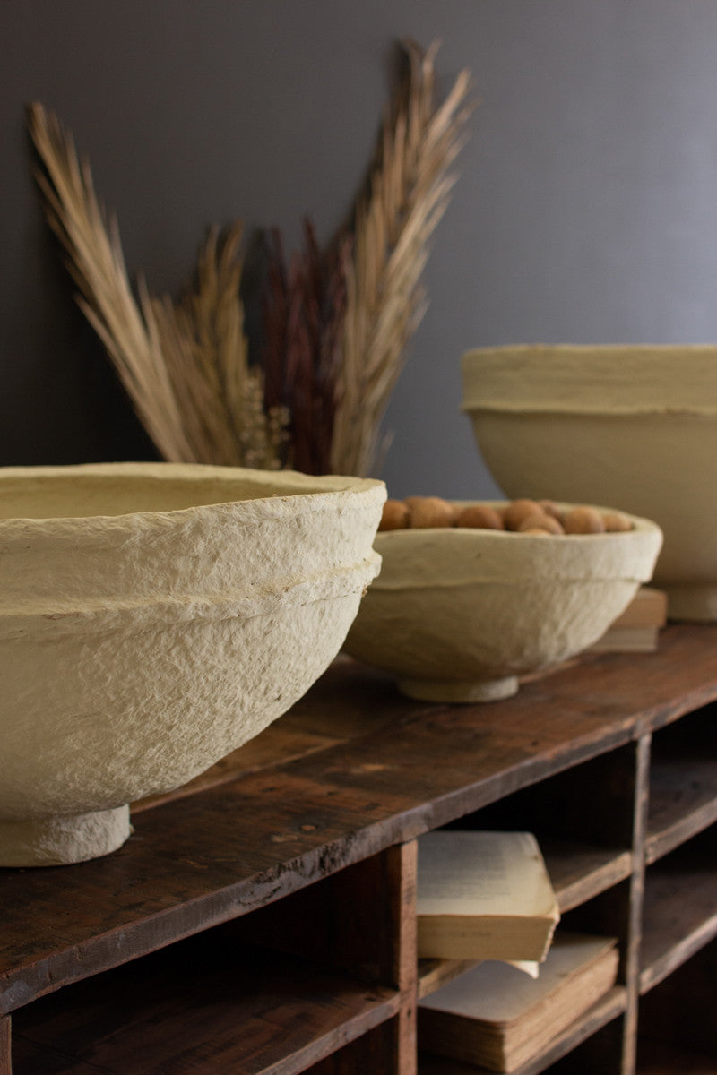 Set of 3 Paper Mache Bowls - Chapin Furniture