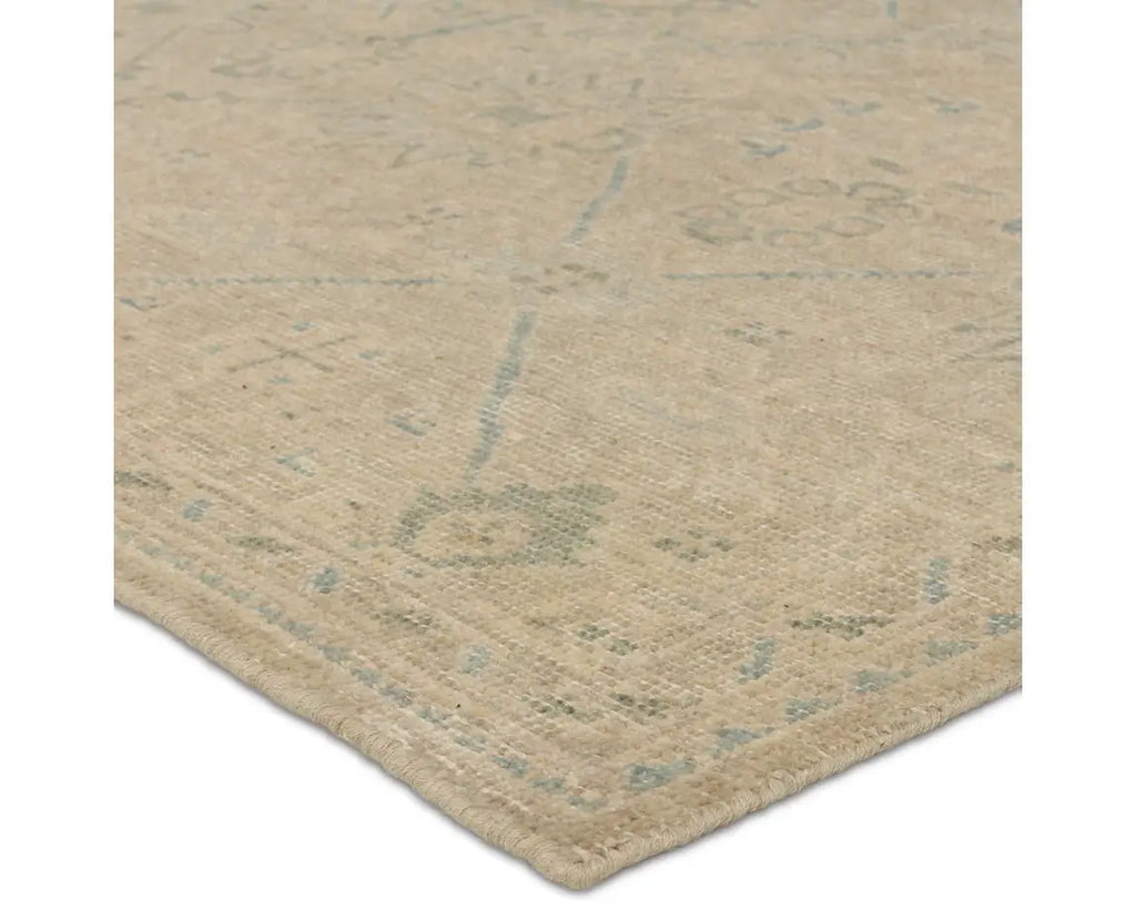 Jaipur Living Onessa Joan Hand-Knotted Tan/Blue Rug - Chapin Furniture