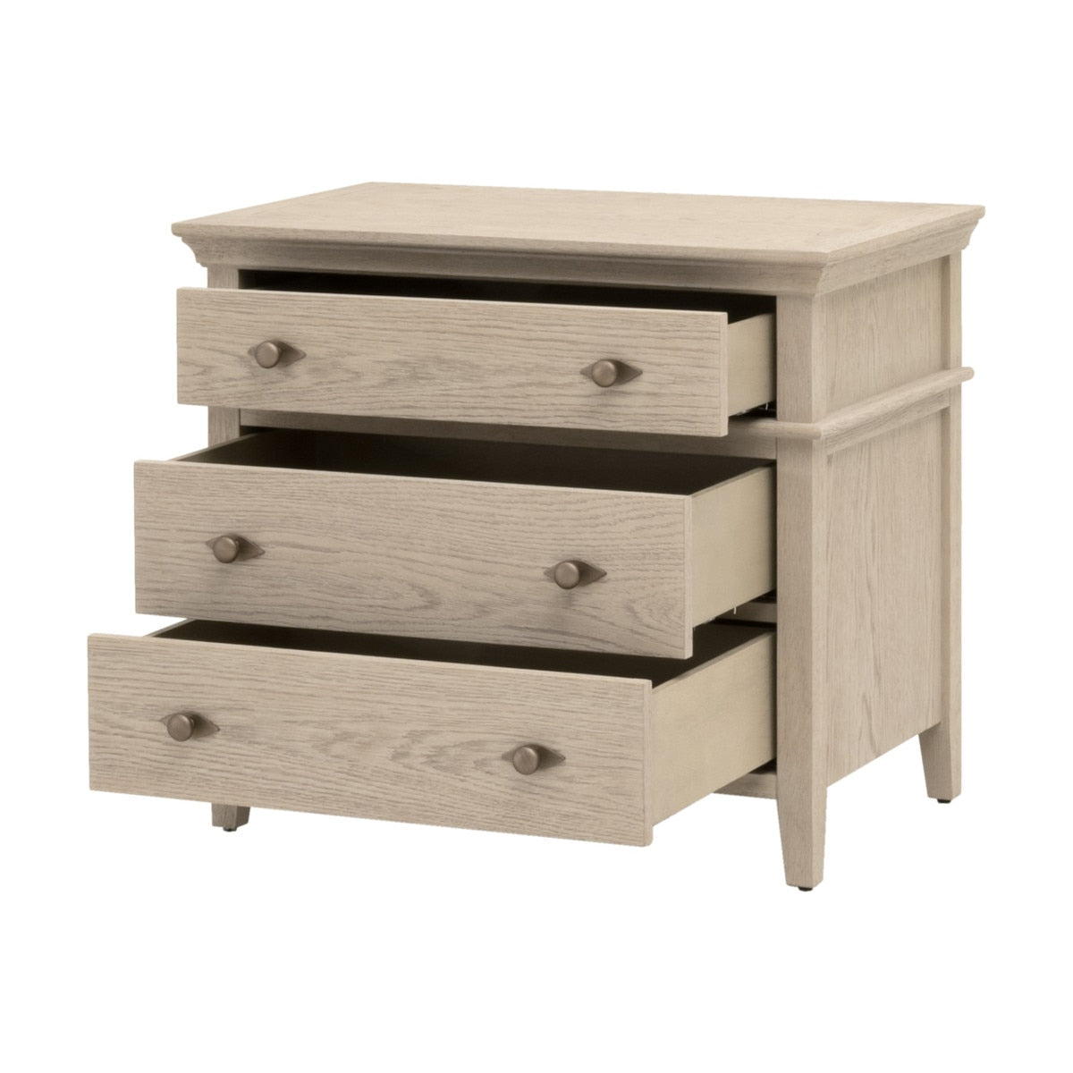 Oxford Three Drawer Nightstand - Chapin Furniture