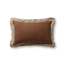 Loloi PLL0196  Brown 13'' x 21'' Pillow - Chapin Furniture