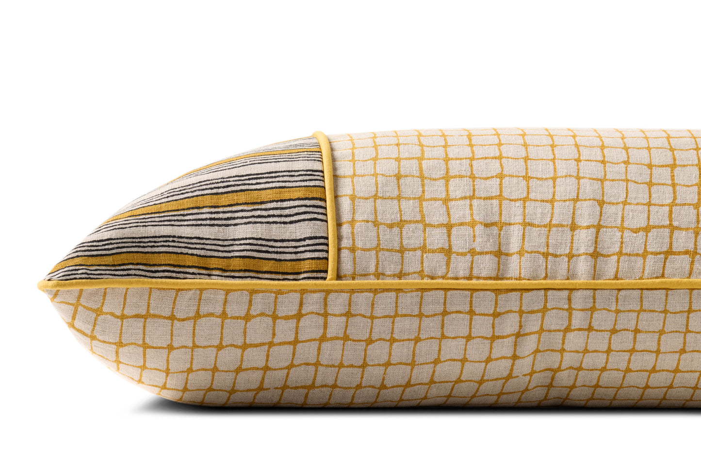 Loloi PLL0198  Yellow 12'' x 27'' Pillow - Chapin Furniture