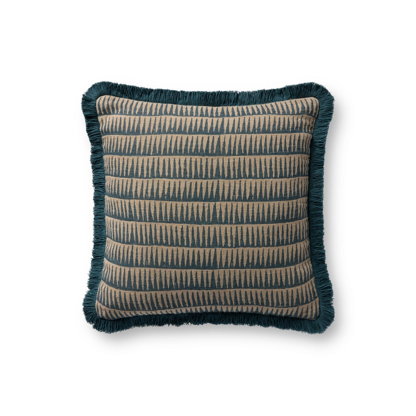Loloi PLL0202  Natural / Blue 18'' x 18''Pillow - Chapin Furniture