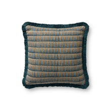 Loloi PLL0202  Natural / Blue 18'' x 18''Pillow - Chapin Furniture