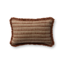Loloi PLL0202  Natural/Rust 13'' x 21''Pillow - Chapin Furniture