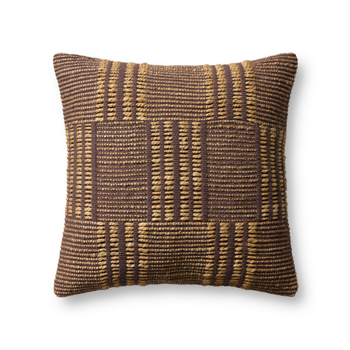 Amber Lewis x Loloi Rosso PAL0071 Bark/Natural Pillow - Chapin Furniture