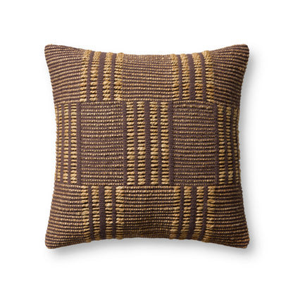Amber Lewis x Loloi Rosso PAL0071 Bark/Natural Pillow - Chapin Furniture
