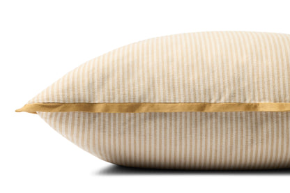 Jeremiah Brent x Loloi  Sullivan PJBR0001 Natural / Gold 22'' x 22'' Pillow - Chapin Furniture