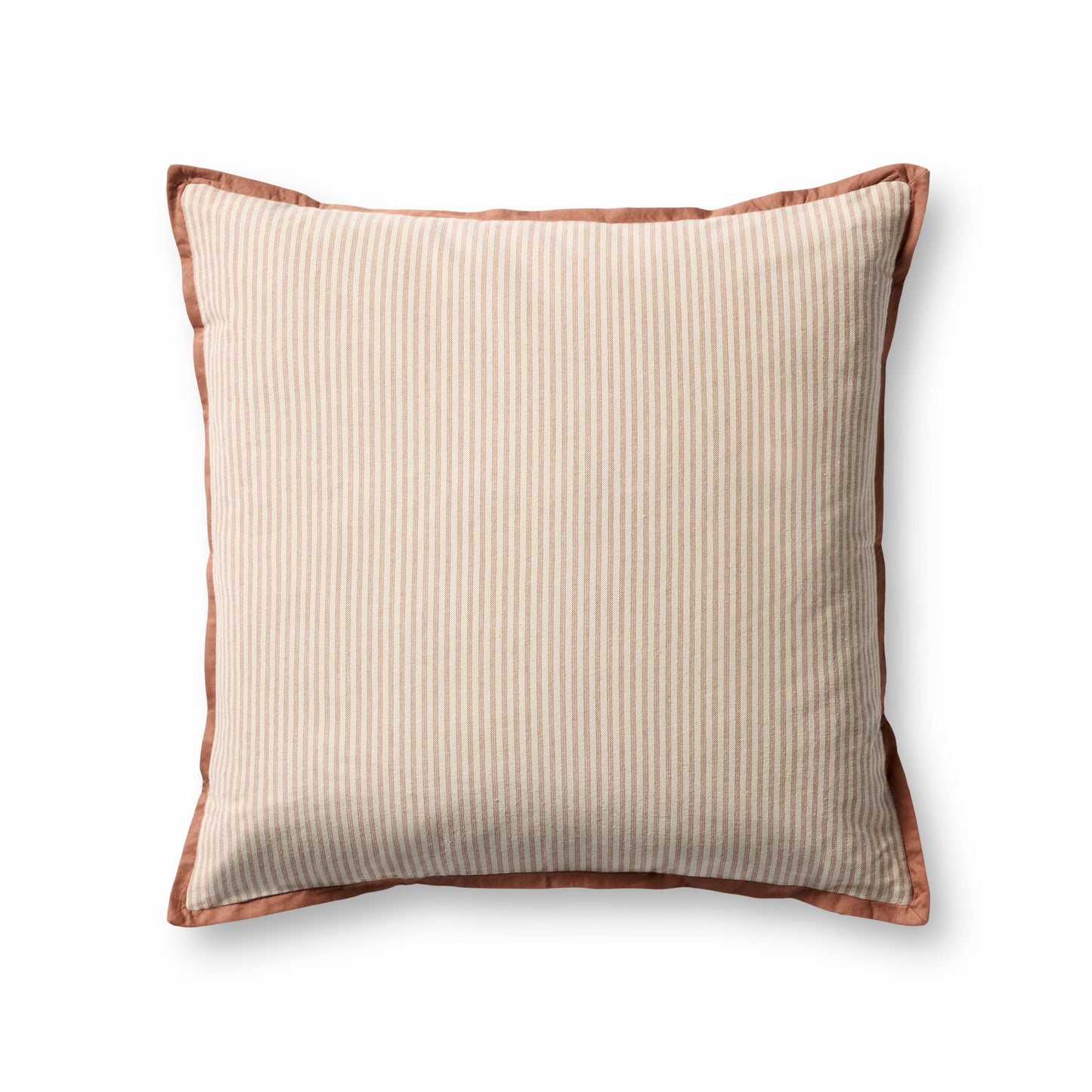 Jeremiah Brent x Loloi  Sullivan PJBR0001 Natural / Terracotta 20'' x 20'' Pillow - Chapin Furniture
