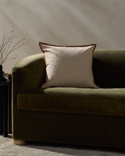 Jeremiah Brent x Loloi  Sullivan PJBR0001 Natural / Terracotta 20'' x 20'' Pillow - Chapin Furniture