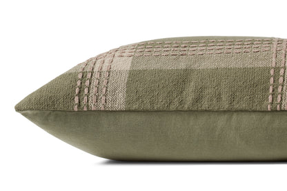 Jean Stoffer x Loloi PJS0016 Green / Multi 18'' x 18'' Pillow - Chapin Furniture
