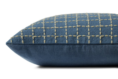 Jean Stoffer x Loloi PJS0017 Blue / Green 18'' x 18'' Pillow - Chapin Furniture