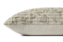 Jean Stoffer x Loloi PJS0023 Natural / Sage 16'' x 26''Pillow - Chapin Furniture