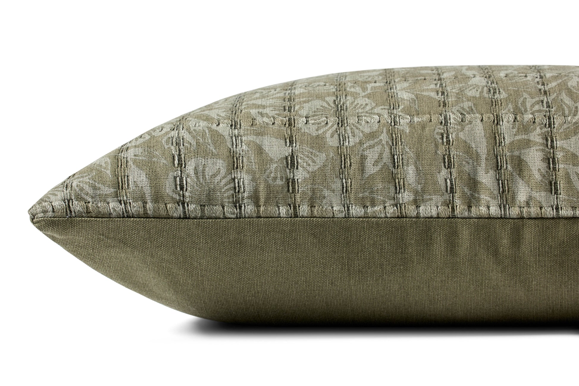 Jean Stoffer x Loloi PJS0024 Green / Grey 18'' x 18'' Pillow - Chapin Furniture