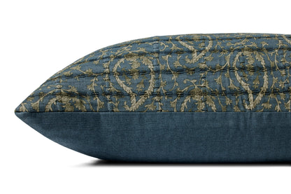 Jean Stoffer x Loloi PJS0025 Blue/Green Pillow - Chapin Furniture