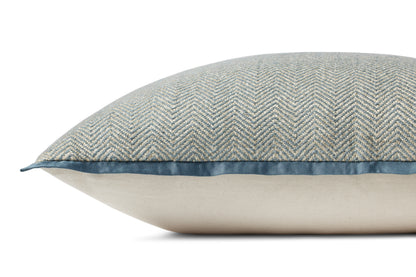 Jean Stoffer x Loloi PJS0018 Blue 22'' x 22'' Pillow - Chapin Furniture