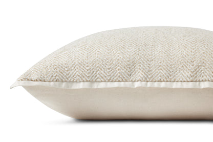 Jean Stoffer x Loloi PJS0018 Ivory 18'' x 18'' Pillow - Chapin Furniture