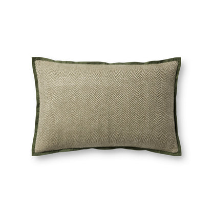 Jean Stoffer x Loloi PJS0018 Olive 13'' x 21'' Pillow - Chapin Furniture