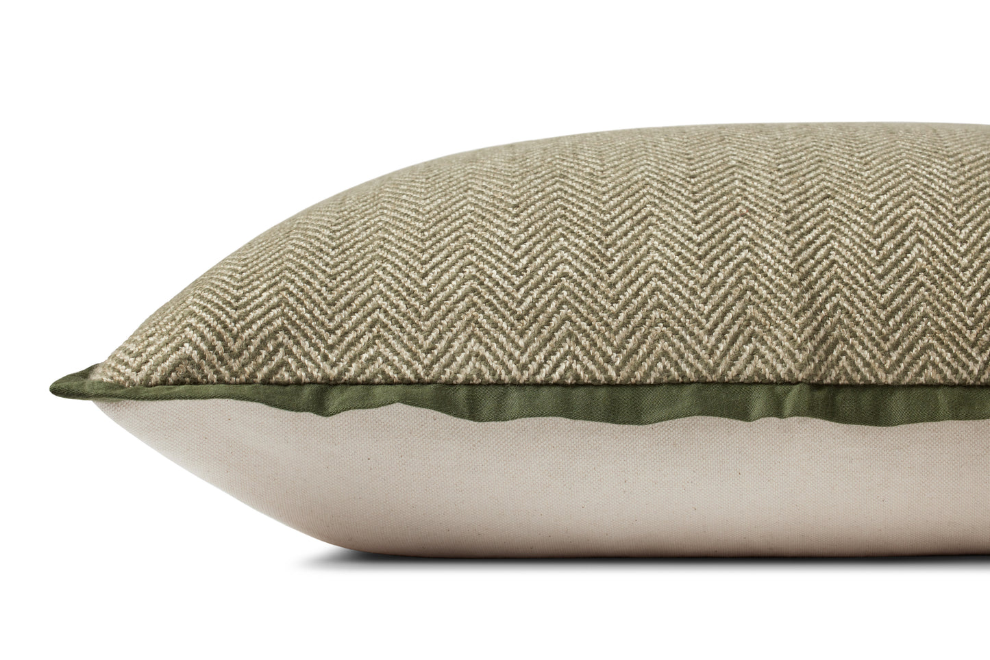 Jean Stoffer x Loloi PJS0018 Olive 13'' x 21'' Pillow - Chapin Furniture