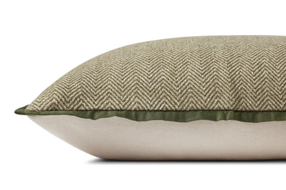 Jean Stoffer x Loloi PJS0018 Olive 13'' x 21'' Pillow - Chapin Furniture