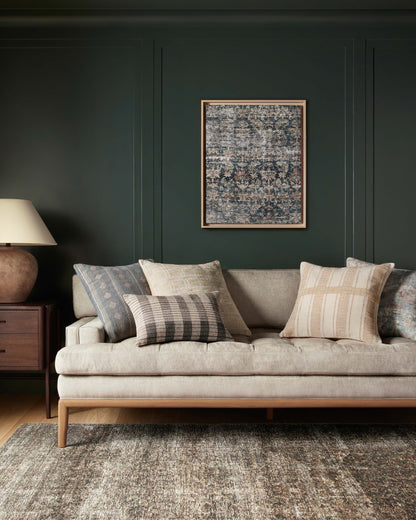 Amber Lewis Bernadino Pal0011 Ivory / Black Pillow - Chapin Furniture