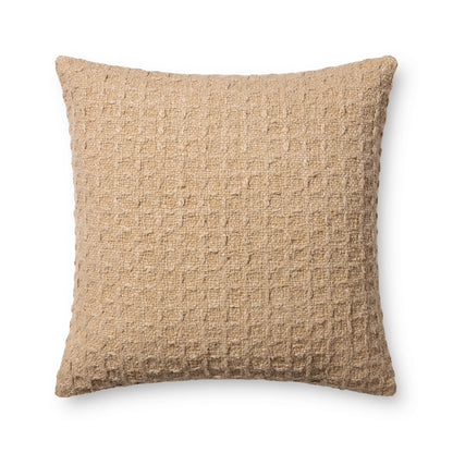 Amber Lewis x Loloi Alinah PAL0056 Tan 22'' x 22'' Pillow - Chapin Furniture
