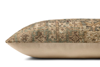 Amber Lewis x Loloi Lombard PAL0074 Blue/Brown Pillow - Chapin Furniture