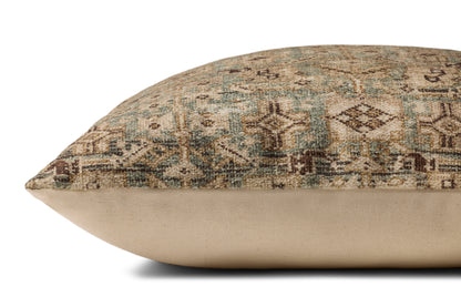 Amber Lewis x Loloi Lombard PAL0074 Blue/Brown Pillow - Chapin Furniture