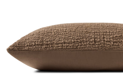 Amber Lewis x Loloi Sutro Brown PAL0047 13'' x 21'' Pillow - Chapin Furniture