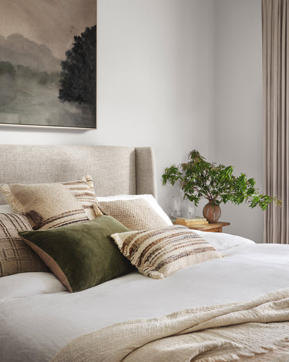 Magnolia Home PMH1153 Lydia Moss/Beige 16" x 26" Pillow - Chapin Furniture