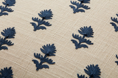 Magnolia Home PMH0051 Addison Beige / Navy Pillow - Chapin Furniture