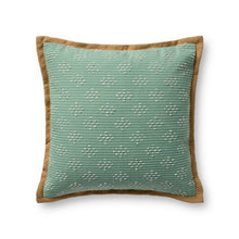 Loloi PLL0190  Aqua 20'' x 20'' Indoor/Outdoor Pillow - Chapin Furniture