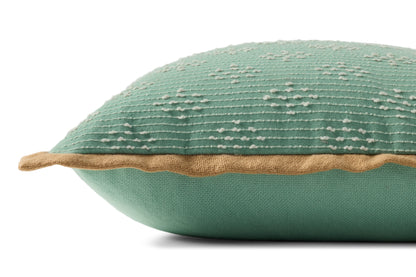 Loloi PLL0190  Aqua 20'' x 20'' Indoor/Outdoor Pillow - Chapin Furniture