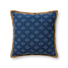 Loloi PLL0190  Blue 20'' x 20'' Indoor/Outdoor Pillow - Chapin Furniture
