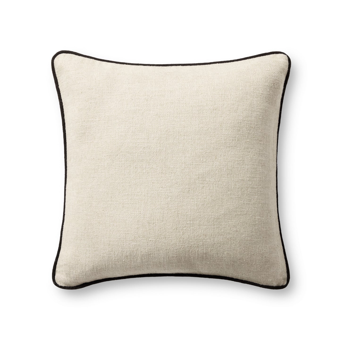 Jeremiah Brent x Loloi  Hudson PJBR0005 Natural/Black 20'' x 20'' Pillow - Chapin Furniture