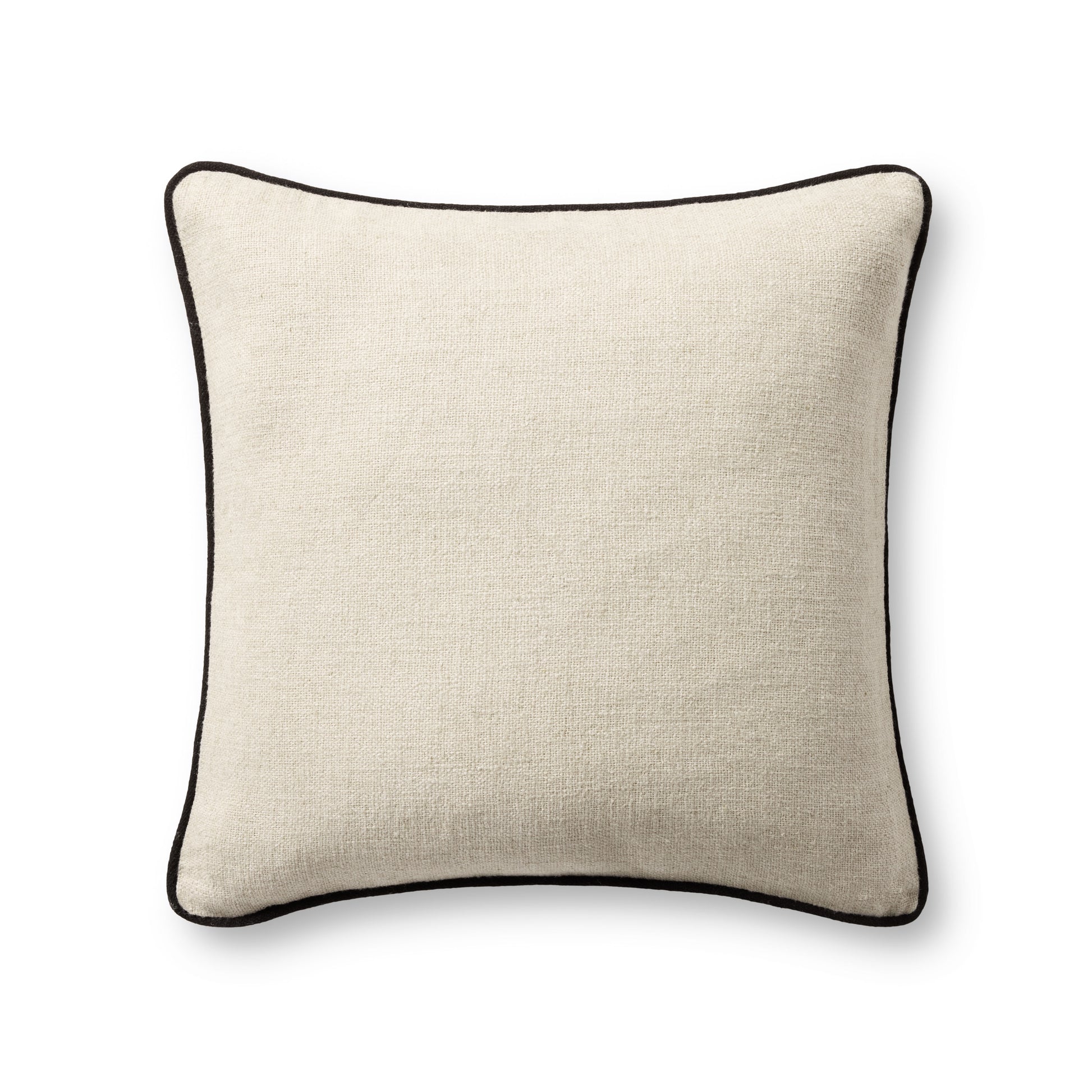 Jeremiah Brent x Loloi  Hudson PJBR0005 Natural/Black 20'' x 20'' Pillow - Chapin Furniture