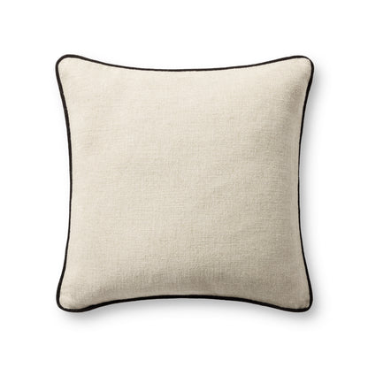 Jeremiah Brent x Loloi  Hudson PJBR0005 Natural/Black 20'' x 20'' Pillow - Chapin Furniture