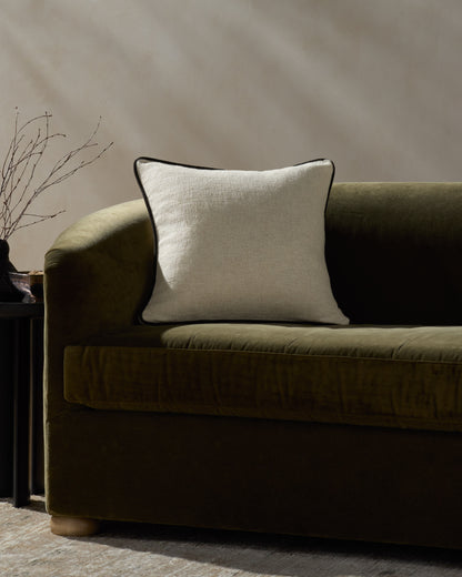 Jeremiah Brent x Loloi  Hudson PJBR0005 Natural/Black 20'' x 20'' Pillow - Chapin Furniture