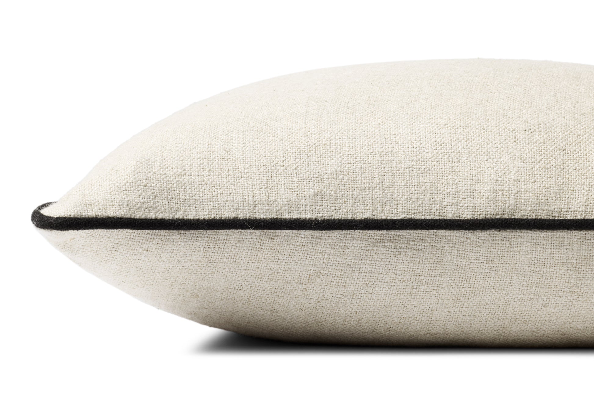 Jeremiah Brent x Loloi  Hudson PJBR0005 Natural/Black 20'' x 20'' Pillow - Chapin Furniture