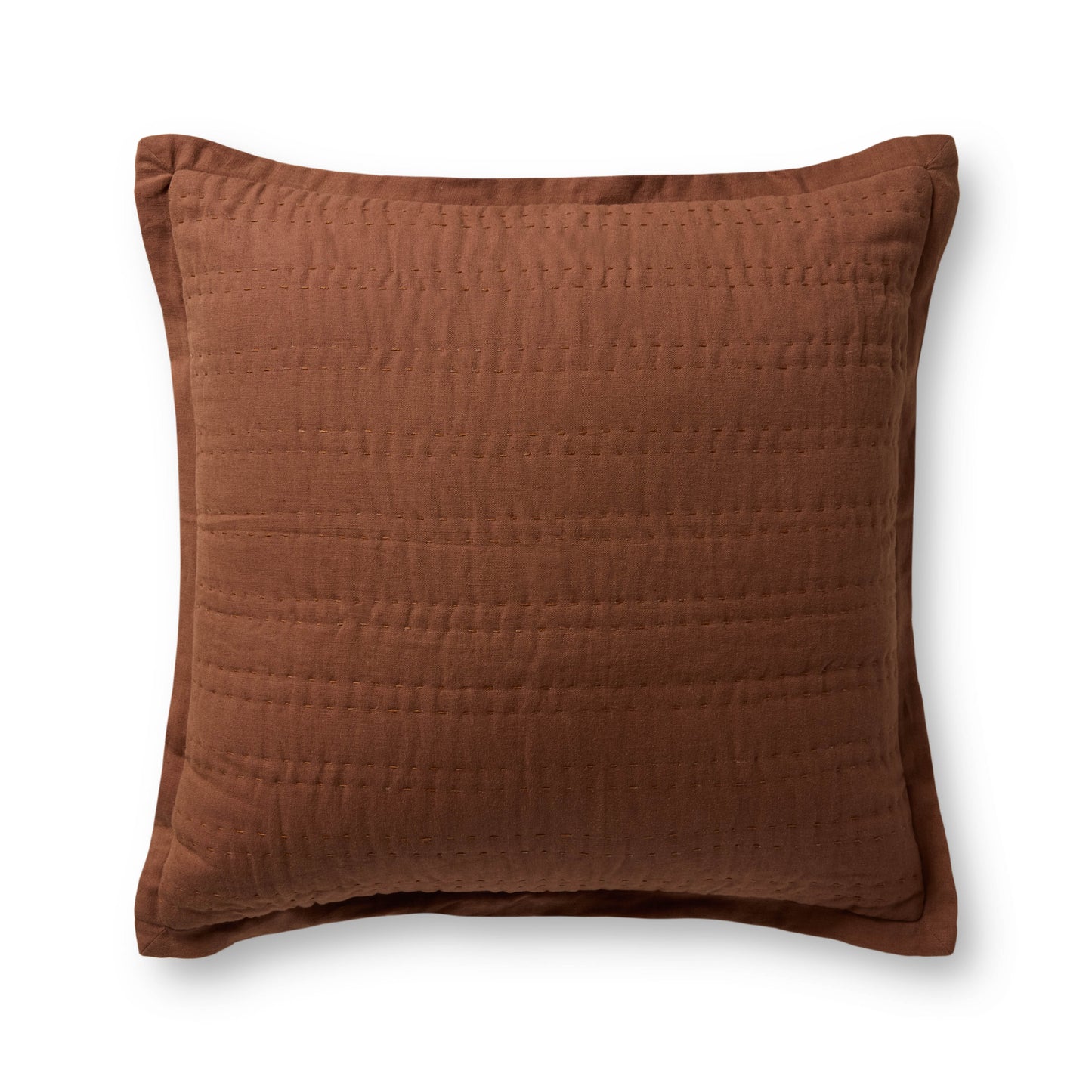 Loloi PLL0195 Brown 22'' x 22'' Pillow - Chapin Furniture