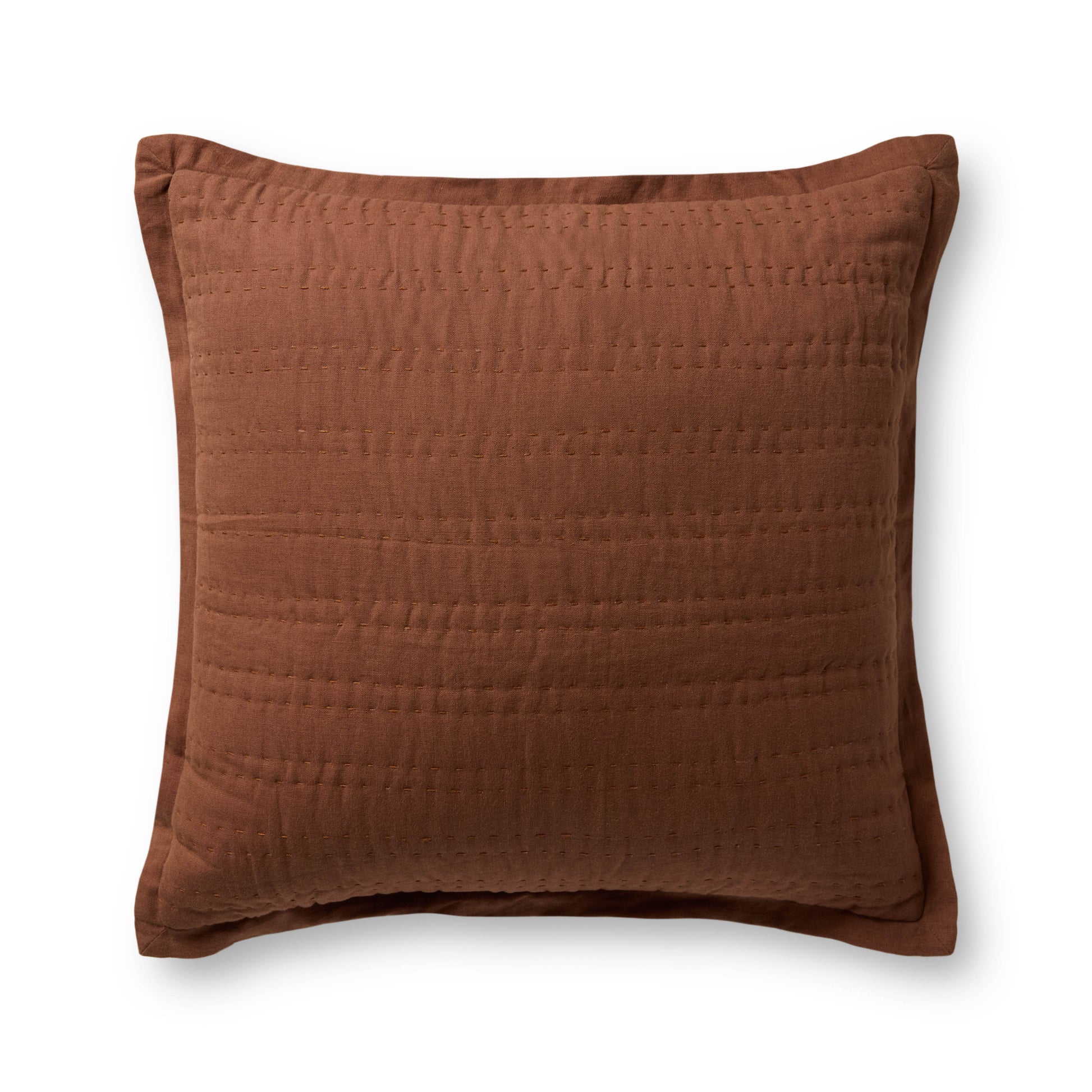 Loloi PLL0195 Brown 22'' x 22'' Pillow - Chapin Furniture