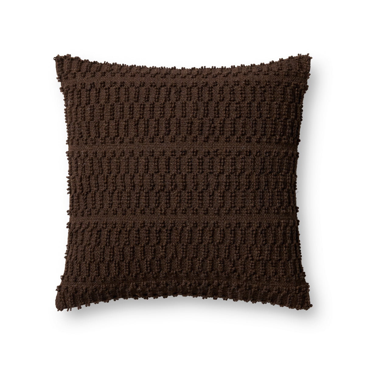 Loloi PLL0218 Chocolate Pillow - Chapin Furniture