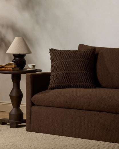 Loloi PLL0218 Chocolate Pillow - Chapin Furniture