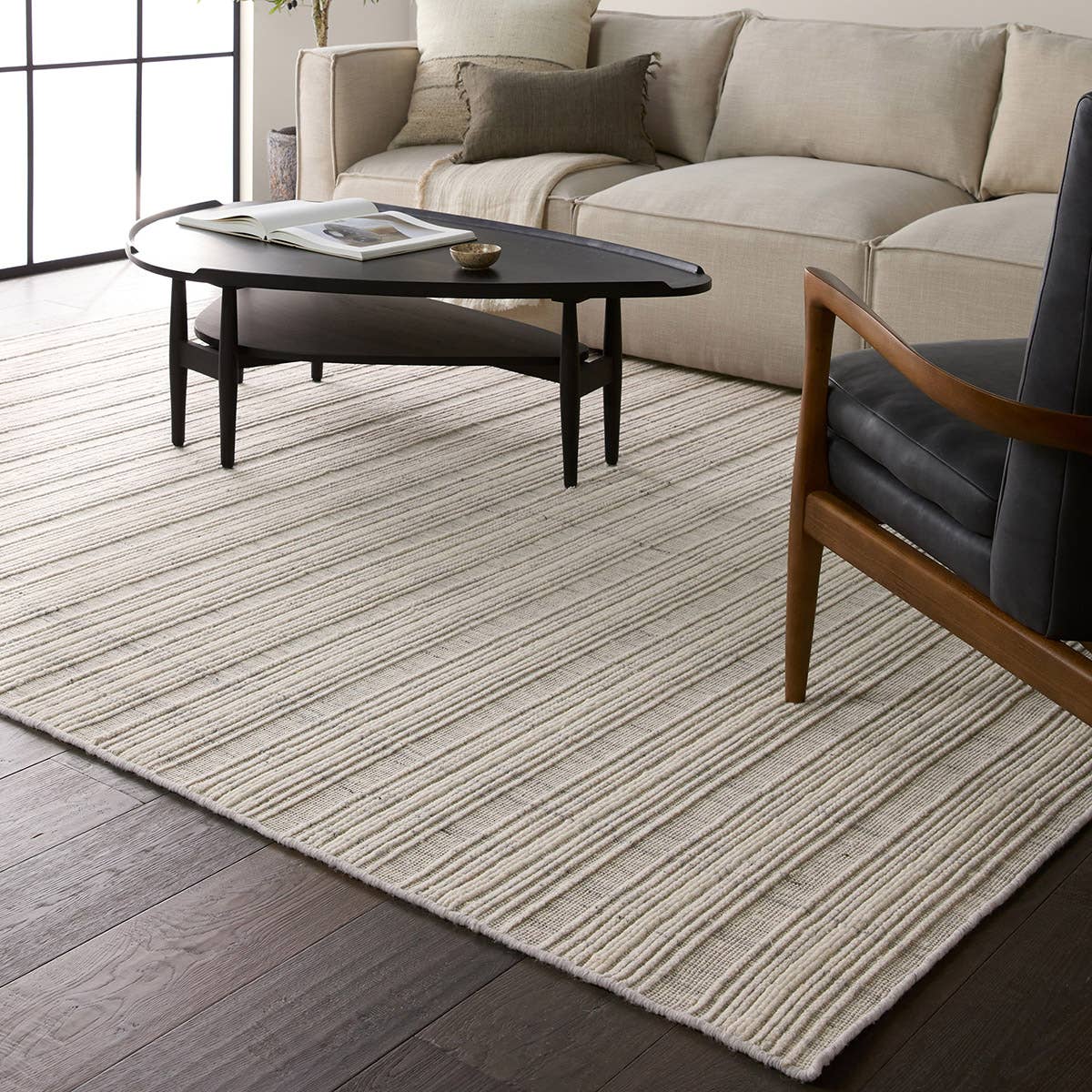 Barclay Butera Park City Promontory PCT02 Cream/Gray Rug - Chapin Furniture
