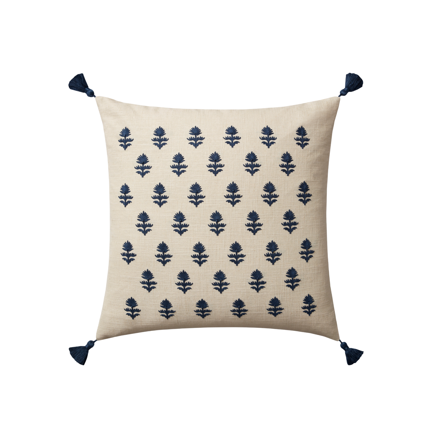Magnolia Home PMH0051 Addison Beige / Navy Pillow - Chapin Furniture
