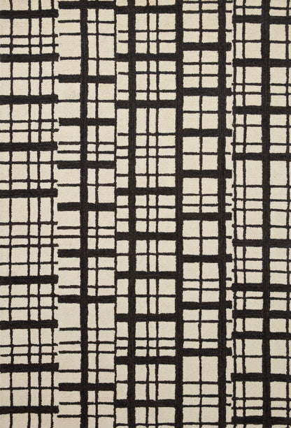 Chris Loves Julia Polly Rug – Black / Ivory - Chapin Furniture