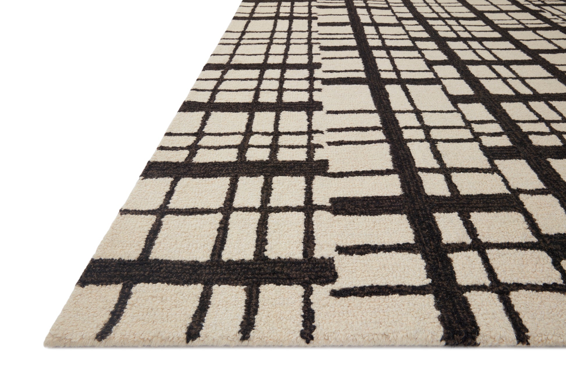 Chris Loves Julia Polly Rug – Black / Ivory - Chapin Furniture