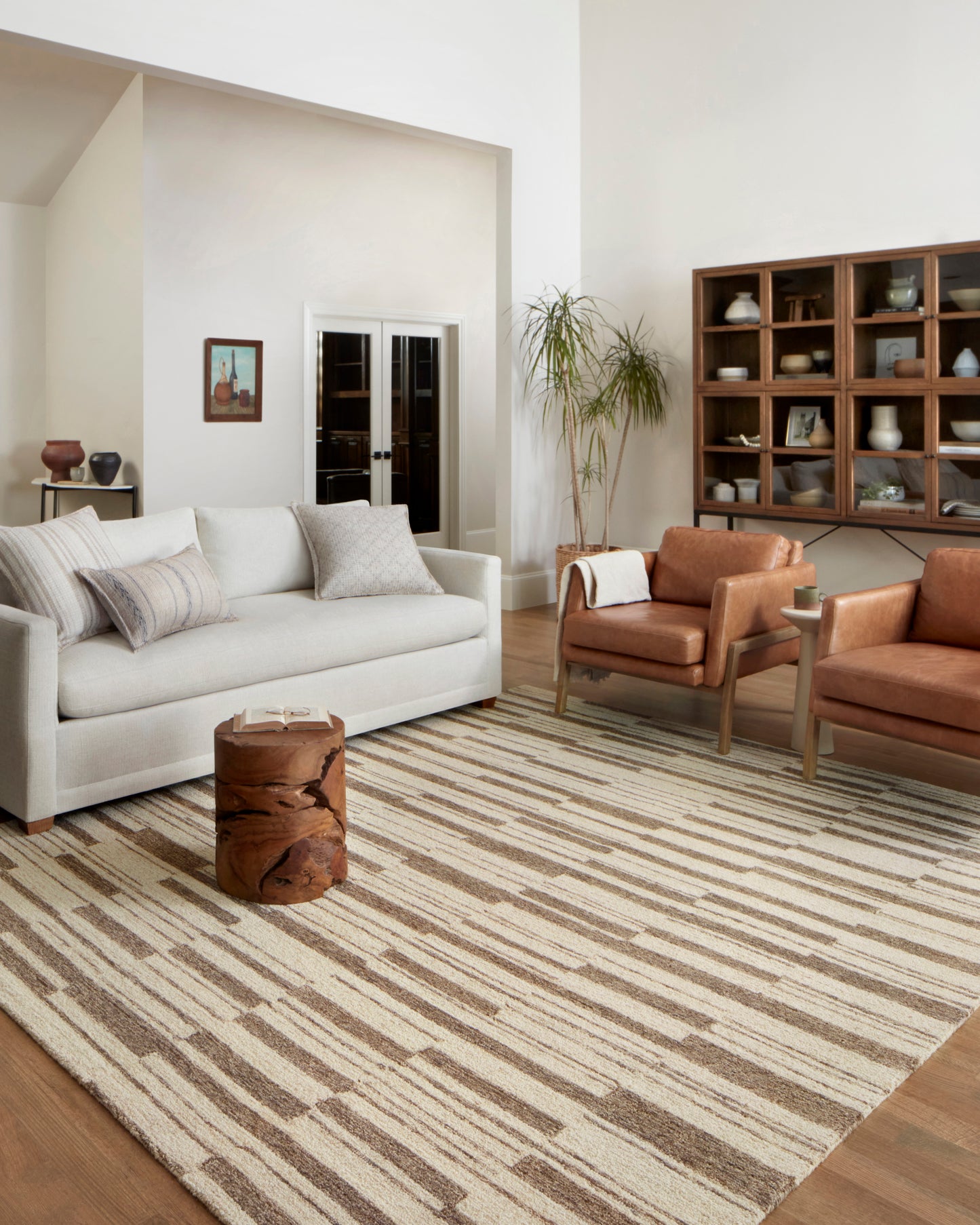 Chris Loves Julia Polly Rug – Beige / Tobacco - Chapin Furniture
