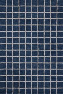 Chris Loves Julia Polly Rug – Navy / Silver - Chapin Furniture